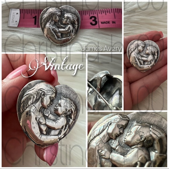 James Avery HUGE pendant mother child tender care